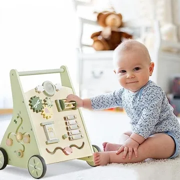 Beright Wooden Baby Walker for Learning & Fun