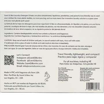 Scent Si Bon Luxury Scented Laundry Detergent Sheets - Biodegradable & Eco-Friendly