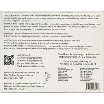Scent Si Bon Luxury Scented Laundry Detergent Sheets - Biodegradable & Eco-Friendly