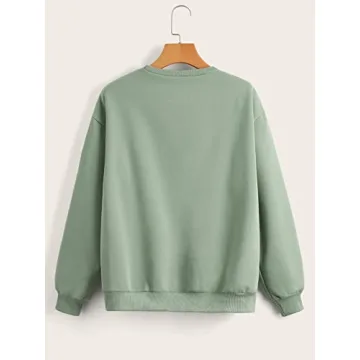 Cute SHENHE Girl's Crewneck Sweatshirt for Girls 14Y