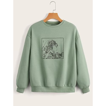 Cute SHENHE Girl's Crewneck Sweatshirt for Girls 14Y