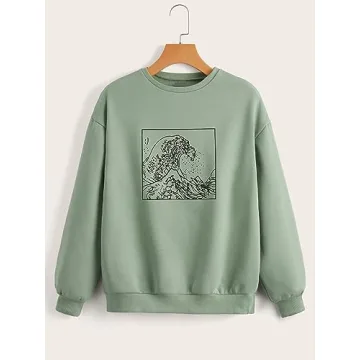 Cute SHENHE Girl's Crewneck Sweatshirt for Girls 14Y