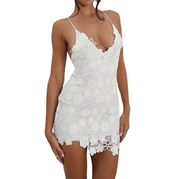 Elegant Women Lace Short Bodycon A-Line Mini Dress