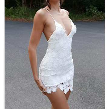 Elegant Women Lace Short Bodycon A-Line Mini Dress