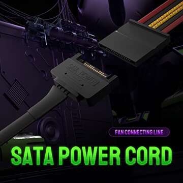 Asiahorse FS-9001 PWM RGB Case Fan - 3 Pack 120mm, Quiet Computer Fan with Remote