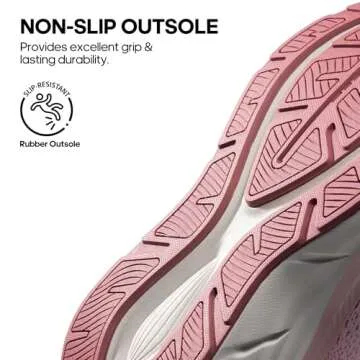 NORTIV 8 Women's Walking Shoes Cushion Comfortable ActiveBreeze Running Tennis Shoes Non-Slip Workout Gym Sports Athletic Breathable Fashion Sneakers,Size 9,Pink,SNWS248W