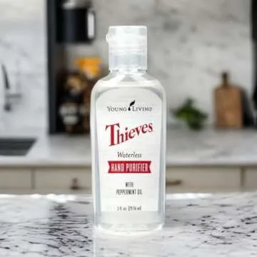 Young Living Thieves Waterless Hand Purifier - Effective and Convenient - 3 Pack of 1 fl oz - Clean Hands Anytime, Anywhere - Leaves Hands Soft - Convenient Carry