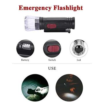 UPSKY Dog Leash with Flashlight - 16ft Retractable Leash