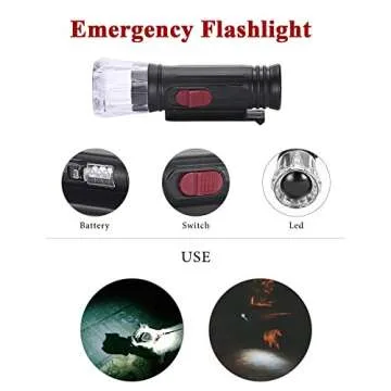 UPSKY Dog Leash with Flashlight - 16ft Retractable Leash