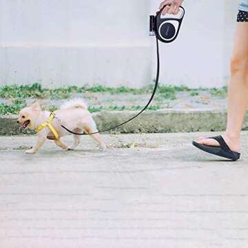 UPSKY Dog Leash with Flashlight - 16ft Retractable Leash