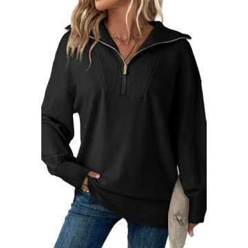 Stylish Dokotoo Women's 1/4 Zip Pullover Oversized Sweatshirt for 2024