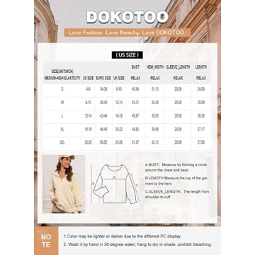 Dokotoo Women's 1/4 Zip Oversized Sweatshirt