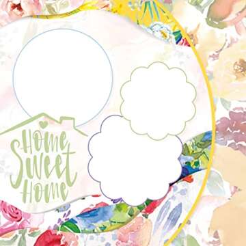 Whaline 60 Sheet Floral Pattern Paper A5 Size Watercolor Flower Scrapbook Paper Double-Sided Spring Craft Paper for DIY Card Making Scrapbook Photo Album Junk Journal Decor