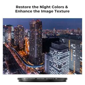 K&F Concept 58mm Night Filter Reduces Light Pollution