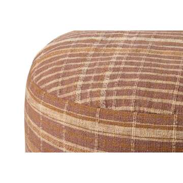 Loloi Chris Loves Julia Wallace Clay Round Pouf 36"