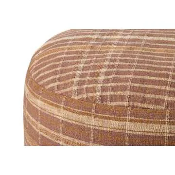 Loloi Chris Loves Julia Wallace Clay Round Pouf 36"