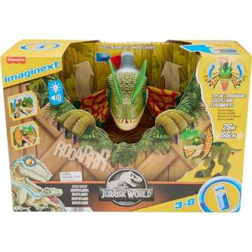 Fisher-Price Jurassic World Dilophosaurus: Interactive Fun Toy
