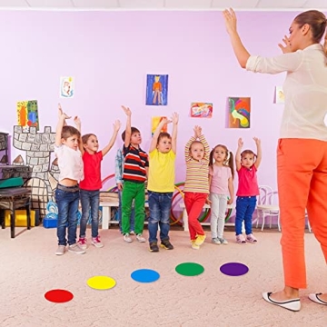 Bright Round Floor Stickers for Indoor and Outdoor Use