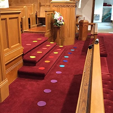 Bright Round Floor Stickers for Indoor and Outdoor Use