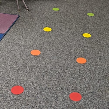 Bright Round Floor Stickers for Indoor and Outdoor Use