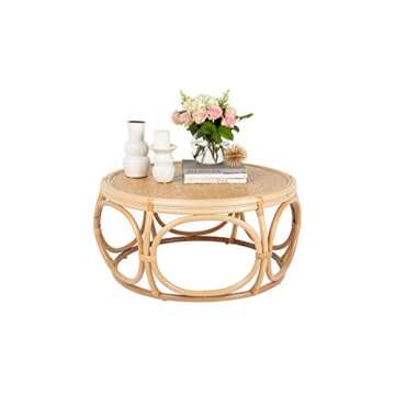 KOUBOO Busan Rattan Coffee Table - Natural Comfort