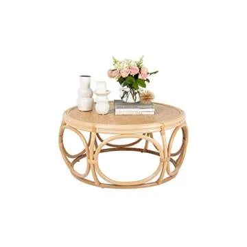 KOUBOO Busan Rattan Coffee Table - Natural Comfort