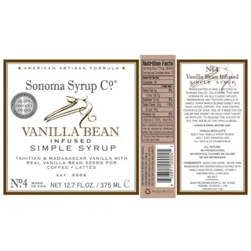 Sonoma Syrup Co Vanilla Bean Simply Syrup 12.7 fl oz
