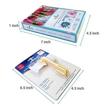 DMC Embroidery Floss,Variegated Embroidery Thread,36 Multicolor Cross Stitch Threads Bundle with Bobbin Winder,DMC Color Variations Hand Embroidery Yarn,Colorful String,Rainbow Cotton Variegated Pack