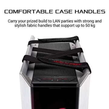 ASUS ROG Strix Helios GX601 White Edition RGB Mid-Tower Computer Case for ATX/EATX Motherboards with tempered glass, aluminum frame, GPU braces, 420mm radiator support and Aura Sync