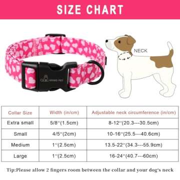 Stylish Valentine Dog Collar for All Sizes and Occasions