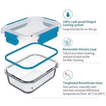Top Genicook Glass Meal Prep Containers for Healthy Storage