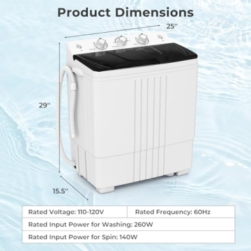 Giantex Portable Washing Machine for Small Spaces