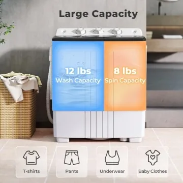 Giantex Portable Washing Machine for Small Spaces