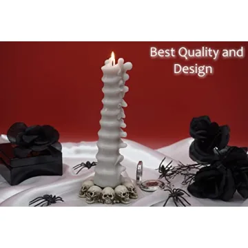 Gothic Spine Soy Candle for Halloween Decor - Unscented