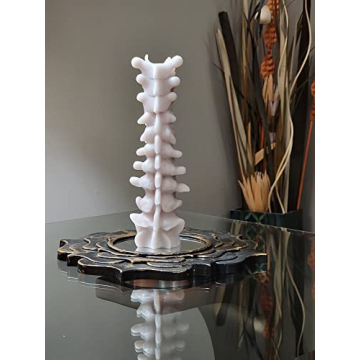 Gothic Spine Soy Candle for Halloween Decor - Unscented