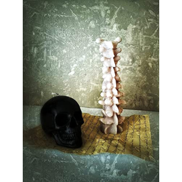 Gothic Spine Soy Candle for Halloween Decor - Unscented