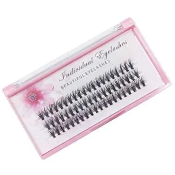 Bodermincer 8-20mm Cluster False Eyelashes – Natural Mink Hair Silk Lashes