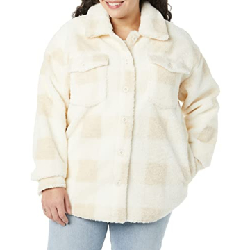 Amazon Essentials Women's Oversized Teddy Sherpa Jacket for Cozy Winter Style