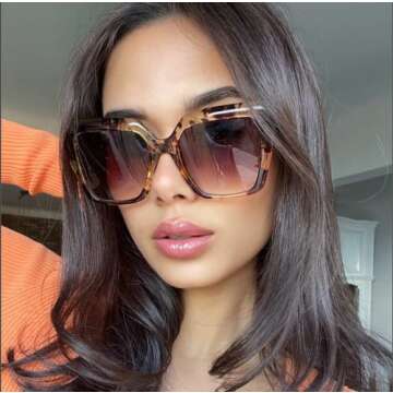 Trendy DUMOK Women’s Sunglasses with UV400 Protection