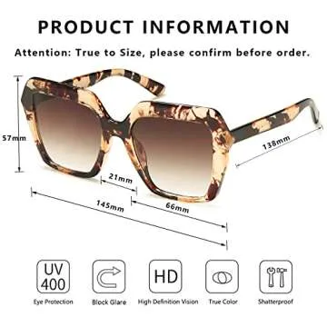 Trendy DUMOK Women’s Sunglasses with UV400 Protection
