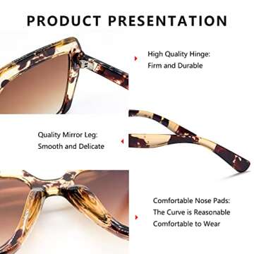 Trendy DUMOK Women’s Sunglasses with UV400 Protection