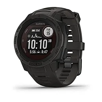 Garmin Instinct Solar Rugged Outdoor Smartwatch with Solar Capabilities and Health Tracking Features