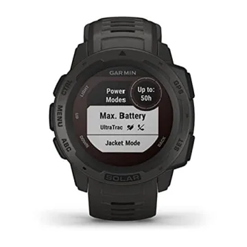Garmin Instinct Solar Rugged Outdoor Smartwatch with Apps