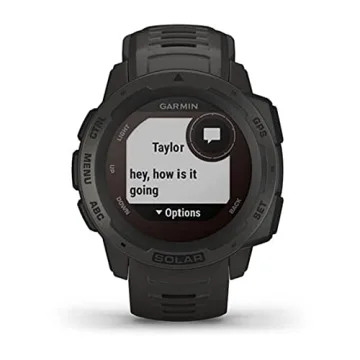 Garmin Instinct Solar Rugged Outdoor Smartwatch with Apps