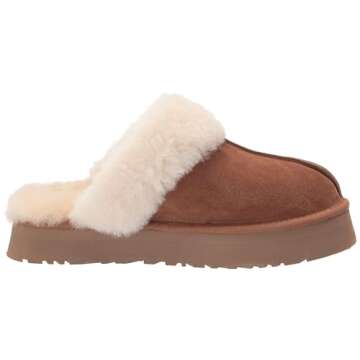 UGG Women's Disquette Slipper, Chestnut, 6