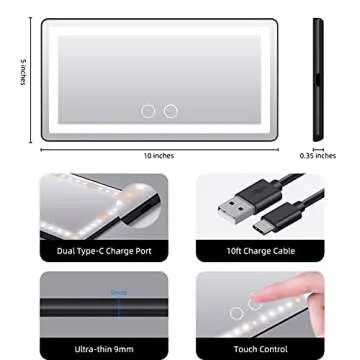 Car Sun Visor Vanity Mirror