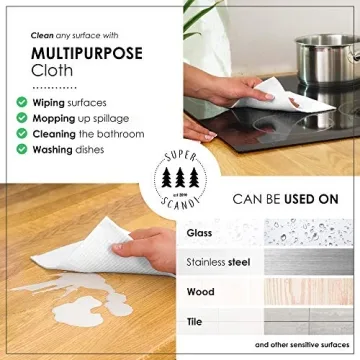 SUPERSCANDI Swedish Dishcloths - Eco-Friendly Kitchen Cleaning