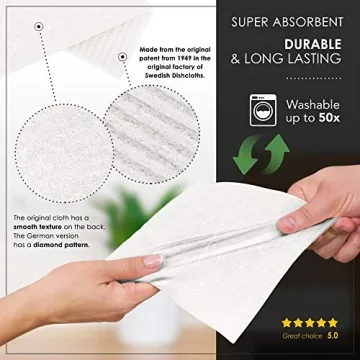 SUPERSCANDI Swedish Dishcloths - Eco-Friendly Kitchen Cleaning