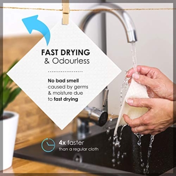 SUPERSCANDI Swedish Dishcloths - Eco-Friendly Kitchen Cleaning
