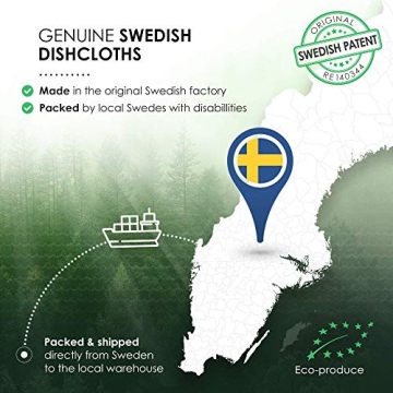 SUPERSCANDI Swedish Dishcloths - Eco-Friendly Kitchen Cleaning